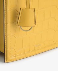 PEDRO - Túi xách tay nữ chữ nhật Croc Effect Leather