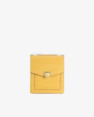 PEDRO - Túi đeo chéo nữ phom vuông Croc Effect Leather Shoulder