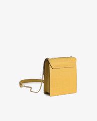PEDRO - Túi đeo chéo nữ phom vuông Croc Effect Leather Shoulder