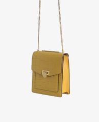 PEDRO - Túi đeo chéo nữ phom vuông Croc Effect Leather Shoulder