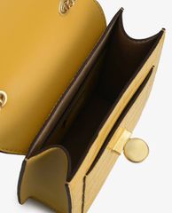 PEDRO - Túi đeo chéo nữ phom vuông Croc Effect Leather Shoulder