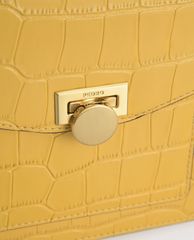 PEDRO - Túi đeo chéo nữ phom vuông Croc Effect Leather Shoulder