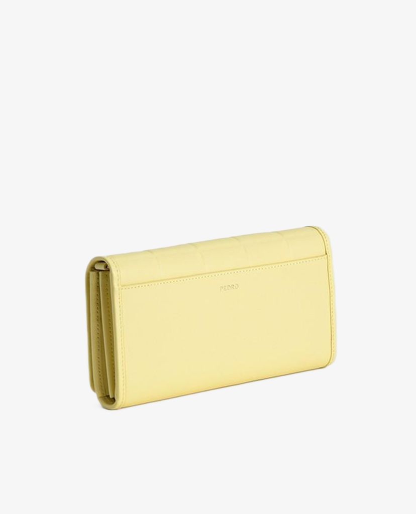 PEDRO - Ví nữ dáng dài Quilted Long Leather