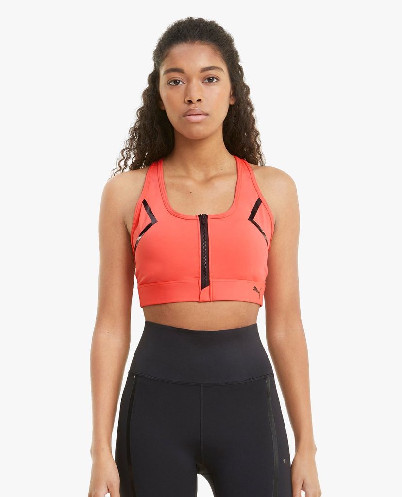 PUMA - Áo bra thể thao nữ Train High Impact Front Zip