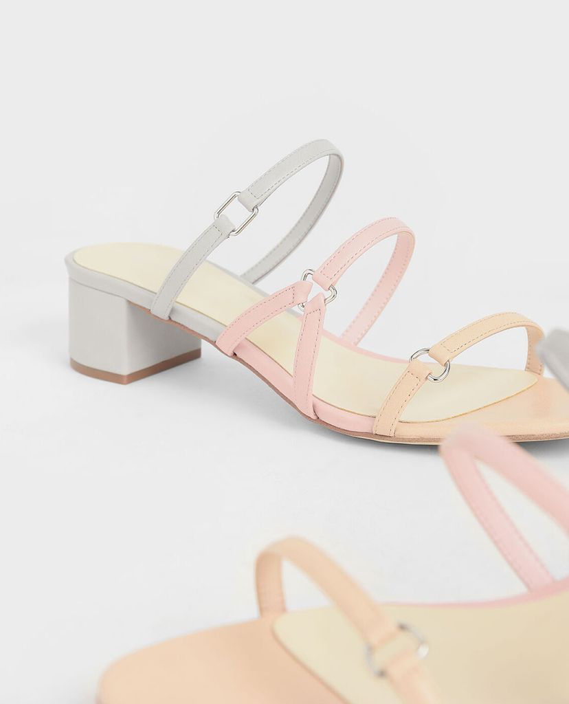CHARLES & KEITH - Giày cao gót quai ngang mảnh Tri Strap