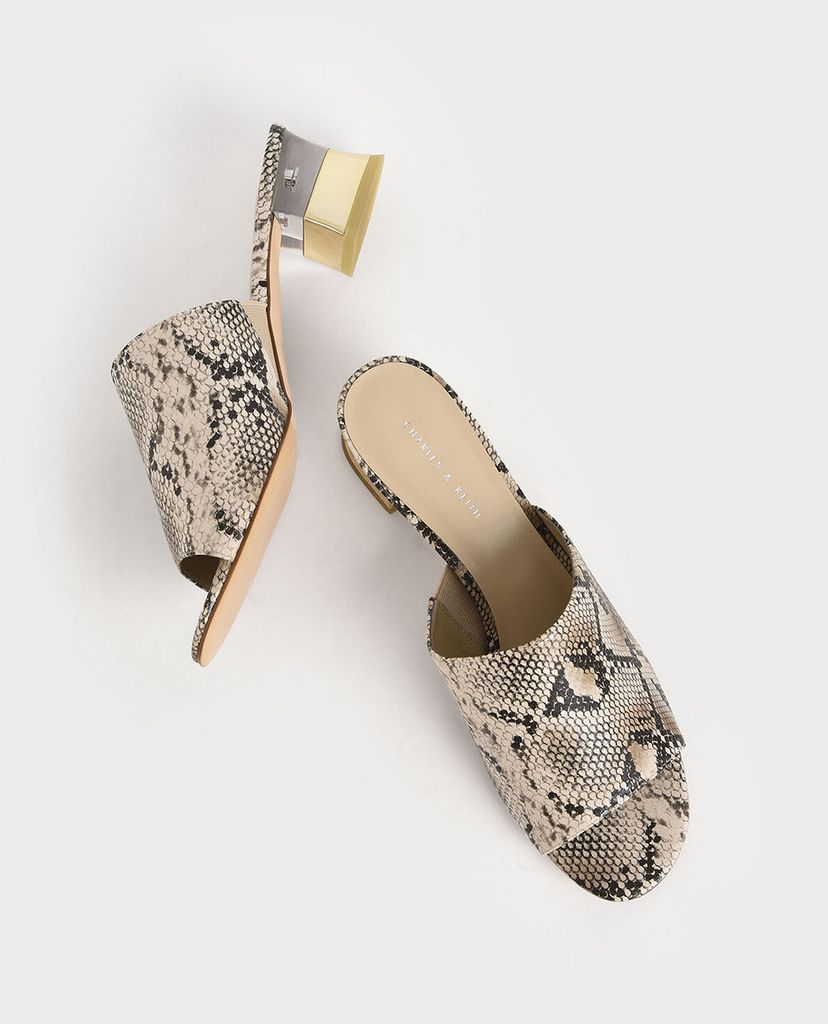 CHARLES & KEITH - Giày cao gót đế vuông Block