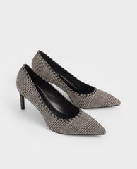 CHARLES & KEITH - Giày cao gót mũi nhọn Whipstitch Trim