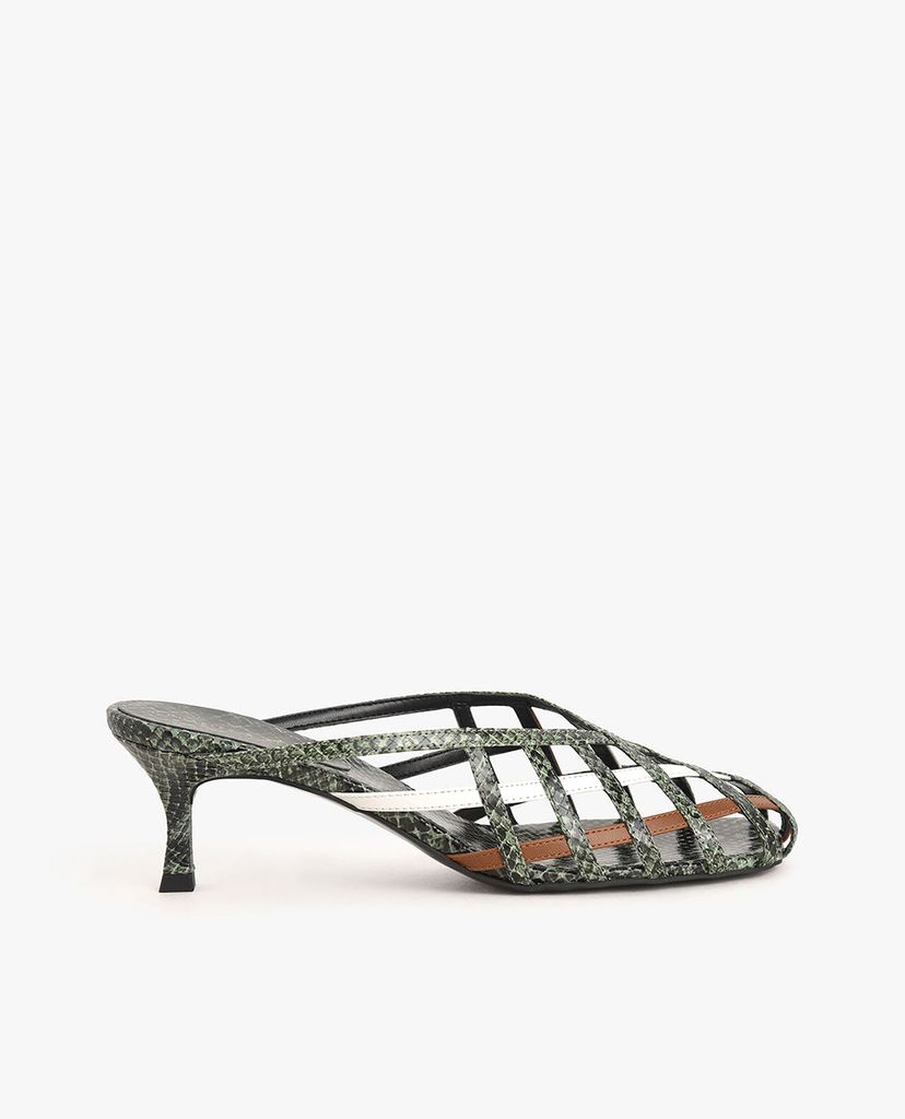 CHARLES & KEITH - Giày cao gót Square Toe Caged