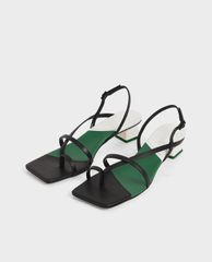 CHARLES & KEITH - Giày cao gót sandals Strappy Slingback