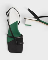 CHARLES & KEITH - Giày cao gót sandals Strappy Slingback