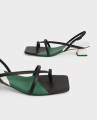 CHARLES & KEITH - Giày cao gót sandals Strappy Slingback