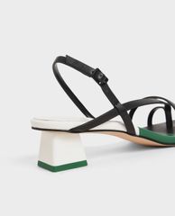 CHARLES & KEITH - Giày cao gót sandals Strappy Slingback