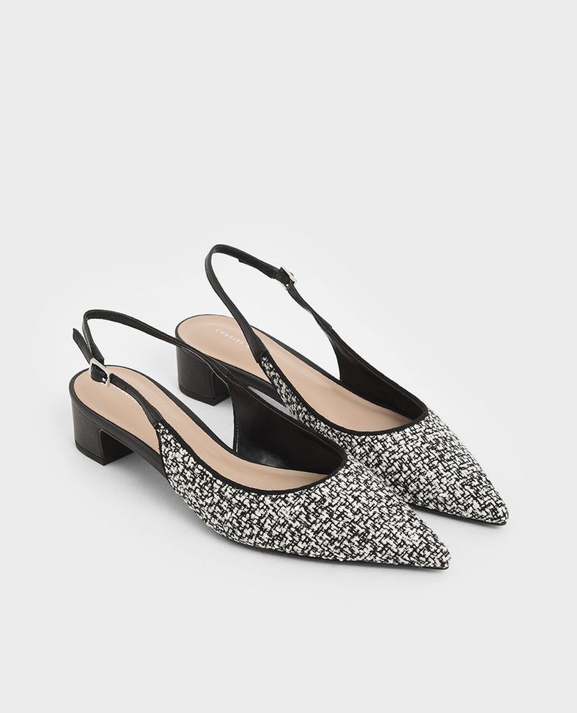 CHARLES & KEITH - Giày cao gót mũi nhọn Pointed Toe Slingback