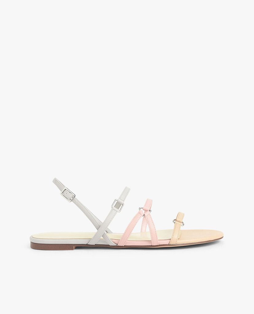CHARLES & KEITH - Giày sandal nữ quai mảnh Tri Strap Slingback
