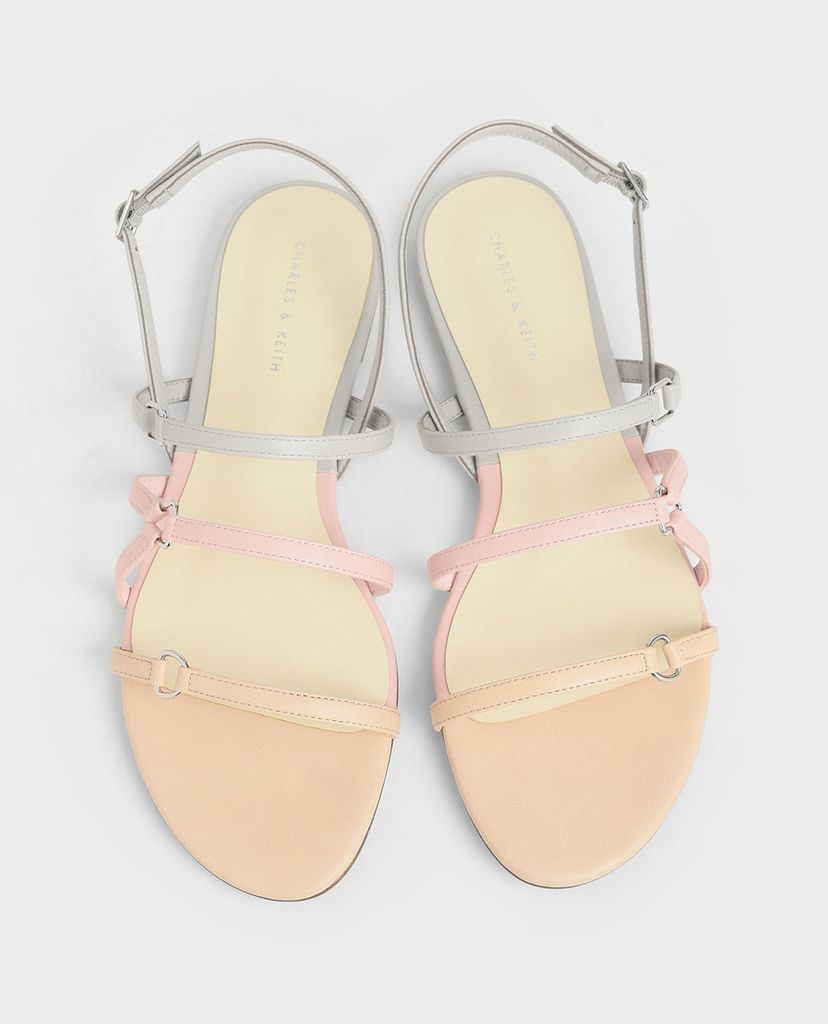 CHARLES & KEITH - Giày sandal nữ quai mảnh Tri Strap Slingback