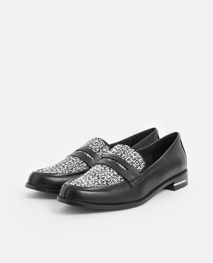 CHARLES & KEITH - Giày đế bệt nữ Classic Tweed Penny