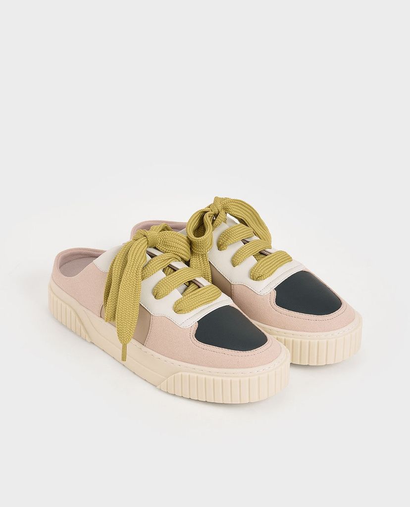 CHARLES & KEITH - Giày sneakers nữ Microsuede Slip On