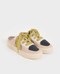 CHARLES & KEITH - Giày sneakers nữ Microsuede Slip On