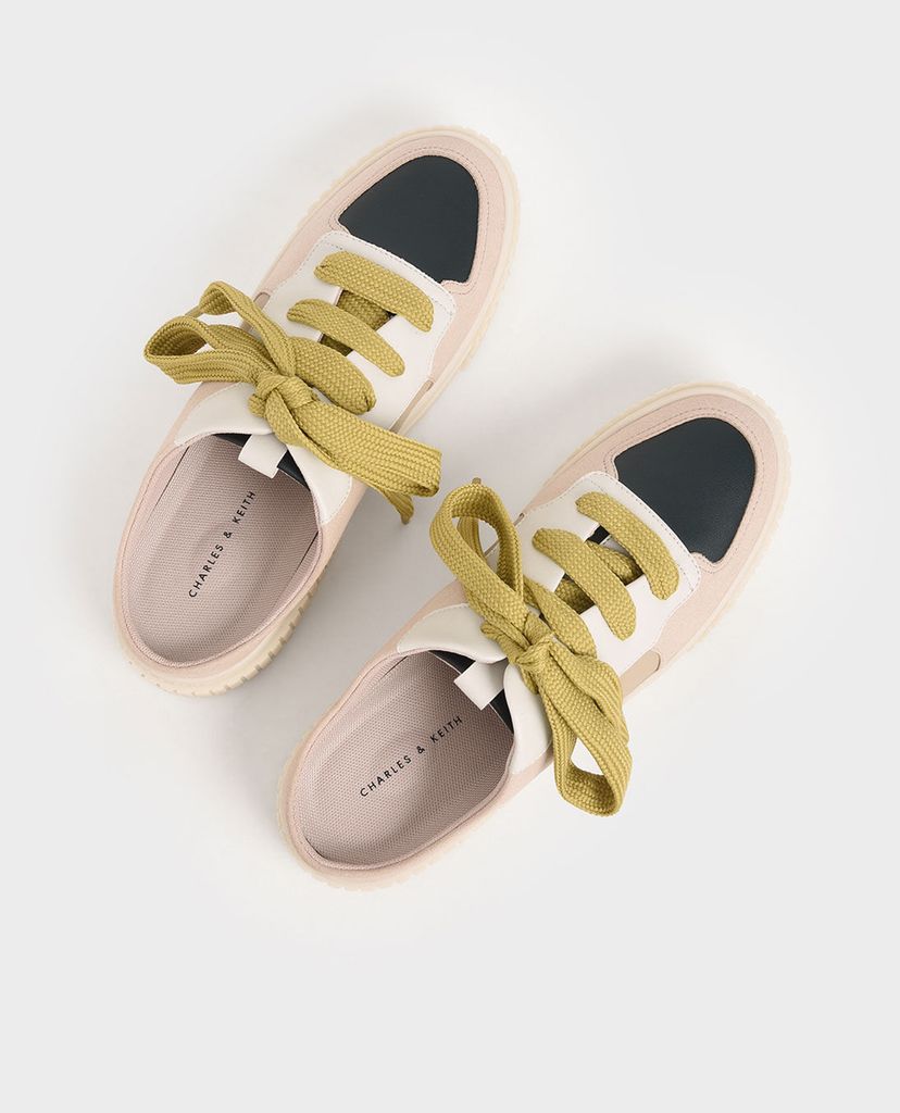 CHARLES & KEITH - Giày sneakers nữ Microsuede Slip On
