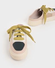 CHARLES & KEITH - Giày sneakers nữ Microsuede Slip On
