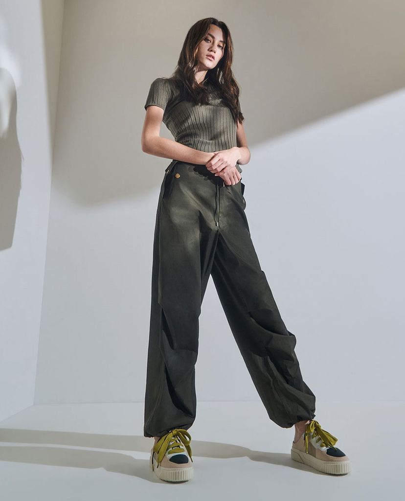 CHARLES & KEITH - Giày sneakers nữ Microsuede Slip On