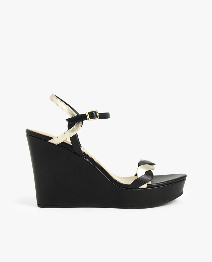 CHARLES & KEITH - Giày đế xuồng hở mũi Twist Strap Platform