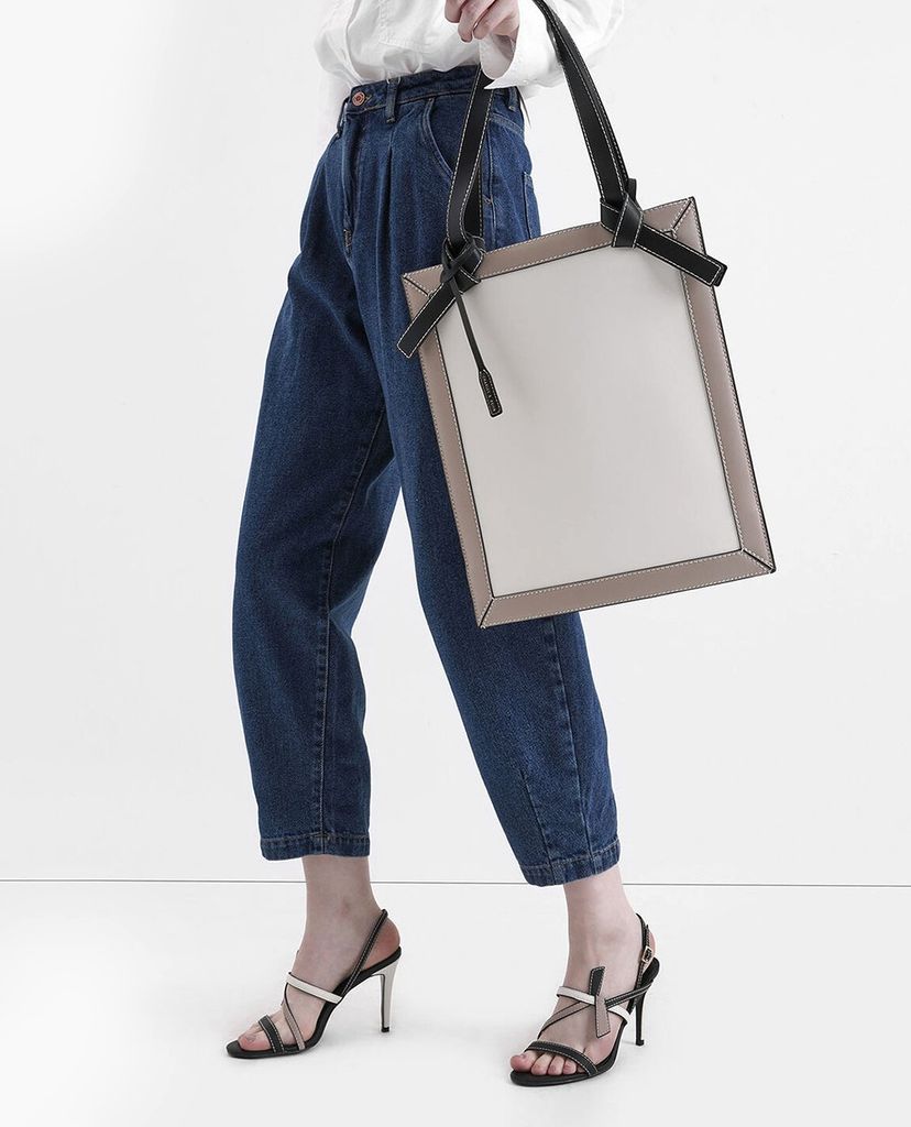 CHARLES & KEITH - Giày cao gót quai mảnh Front Knot Tie