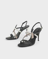 CHARLES & KEITH - Giày cao gót quai mảnh Front Knot Tie