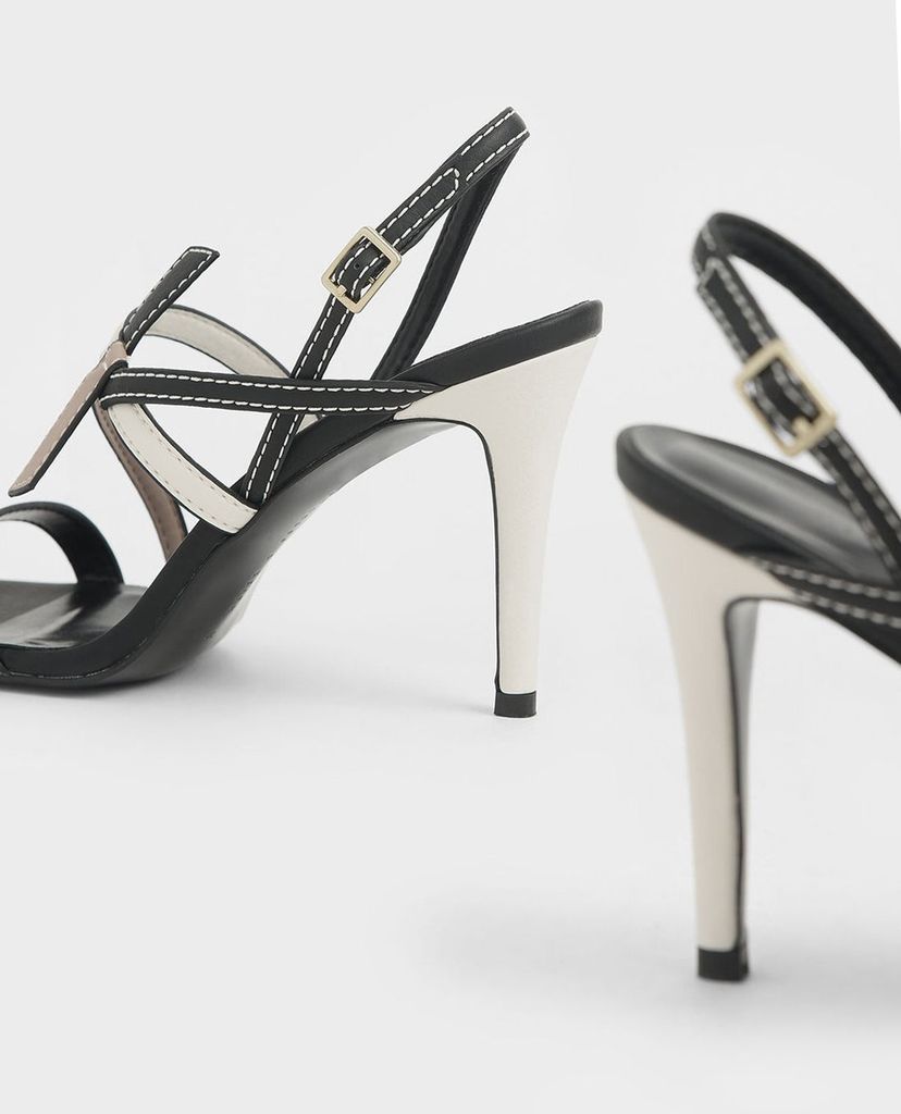 CHARLES & KEITH - Giày cao gót quai mảnh Front Knot Tie