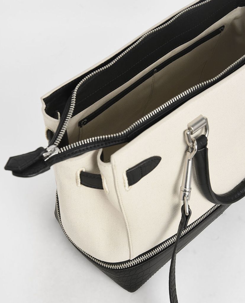 CHARLES & KEITH - Túi đeo vai chữ nhật Large Two Way Zip