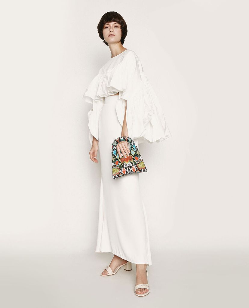 CHARLES & KEITH - Túi xách tay hình thang Patent Top