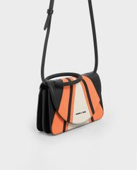 CHARLES & KEITH - Ví cầm tay nữ chữ nhật Acrylic Handle Wristlet