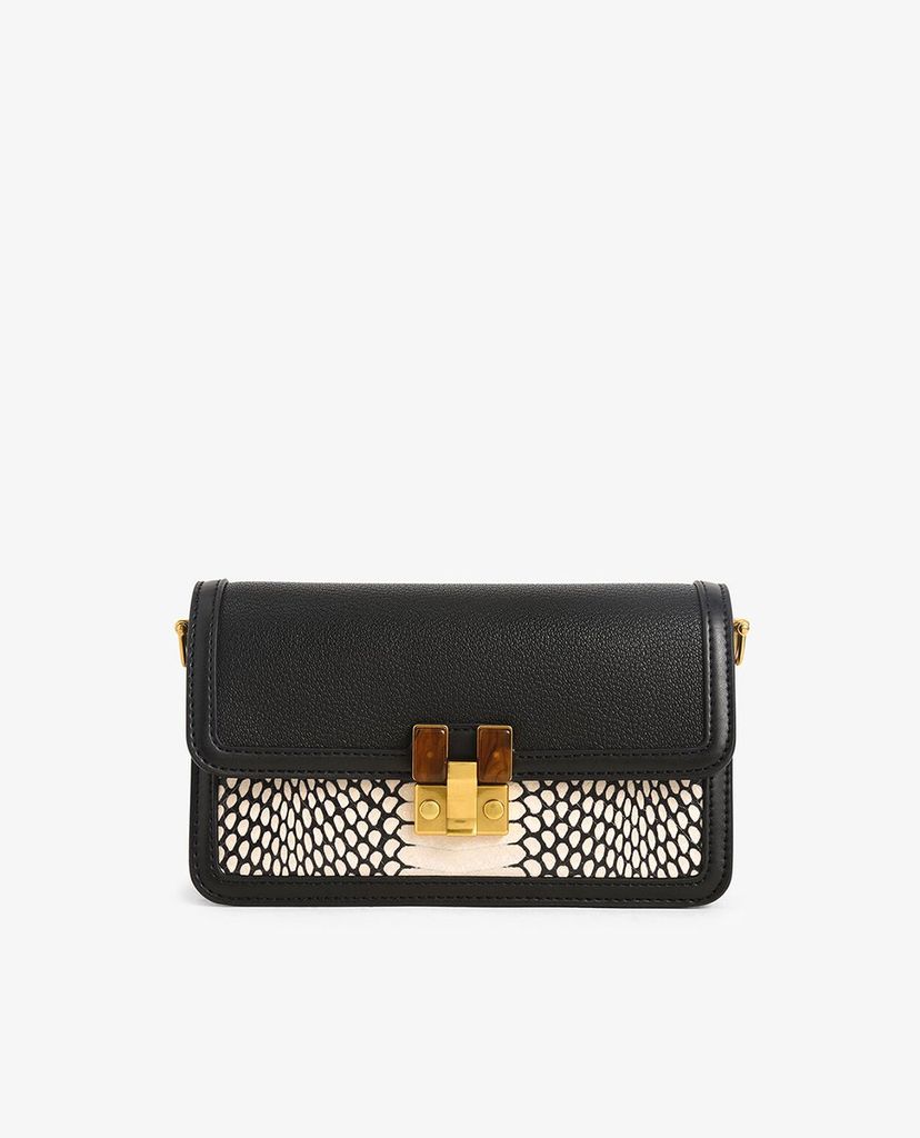 CHARLES & KEITH - Ví cầm tay nữ chữ nhật Stone Embellished