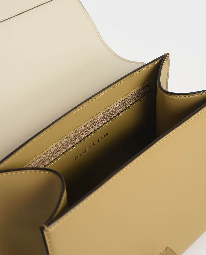 CHARLES & KEITH - Túi đeo chéo Chain Handle Geometric