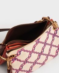 CHARLES & KEITH - Túi đeo chéo nữ tay cầm bằng kim loại thời trang