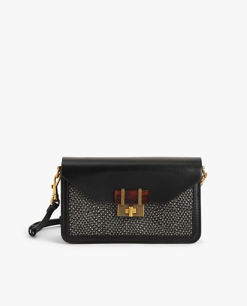 CHARLES & KEITH - Túi đeo chéo nữ chữ nhật nắp gập Embellished Envelope