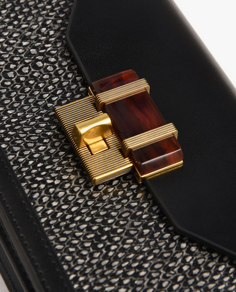 CHARLES & KEITH - Túi đeo chéo nữ chữ nhật nắp gập Embellished Envelope