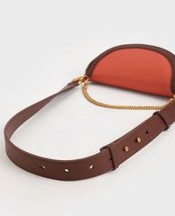CHARLES & KEITH - Túi đeo chéo nữ hình bán nguyệt Half Moon