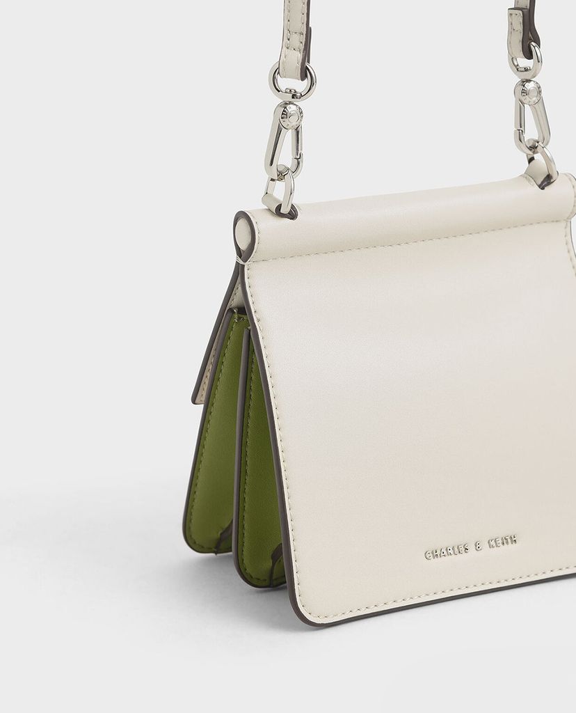 CHARLES & KEITH - Túi xách tay Small Acrylic Tortoiseshell Top Handle