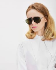 CHARLES & KEITH - Kính mát nữ Acetate Frame Aviator