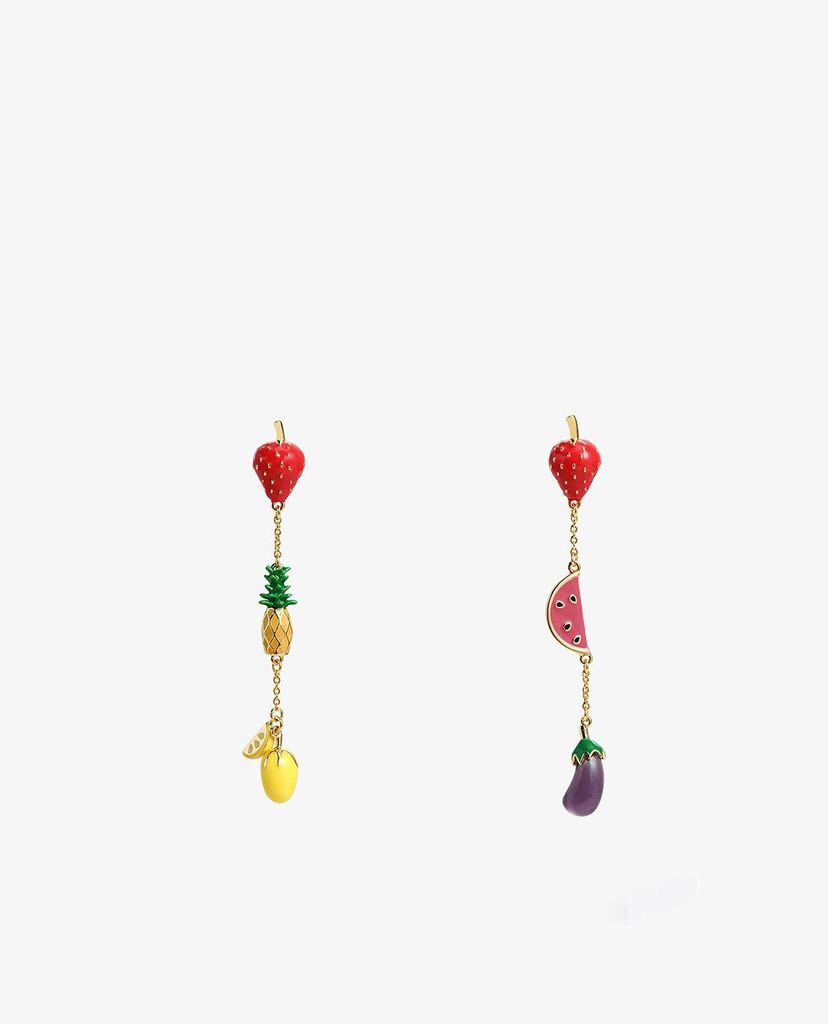 CHARLES & KEITH - Khuyên tai nữ chuỗi dài Fruits Drop