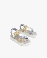 CHARLES & KEITH - Giày sandals trẻ em Printed Satin Sport
