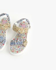 CHARLES & KEITH - Giày sandals trẻ em Printed Satin Sport