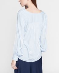GIGI - Áo kiểu nữ cổ V tay dài Casual