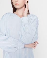 GIGI - Áo kiểu nữ cổ V tay dài Casual