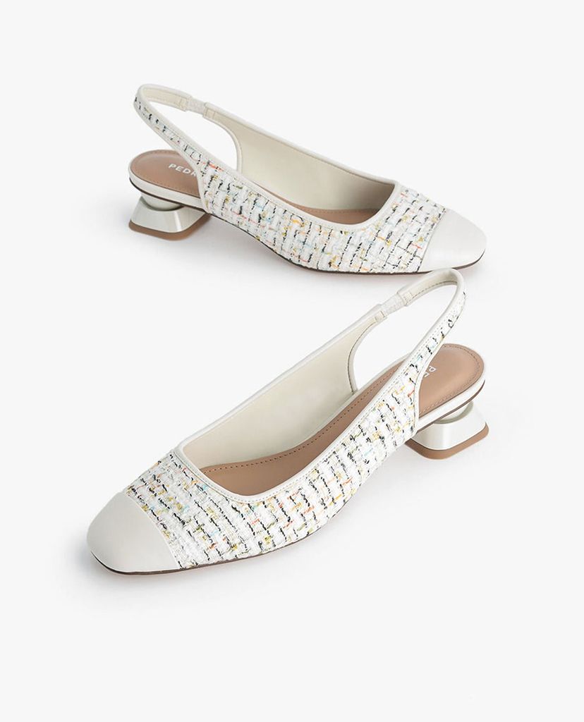 PEDRO - Giày cao gót mũi tròn Leather Slingback