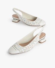 PEDRO - Giày cao gót mũi tròn Leather Slingback