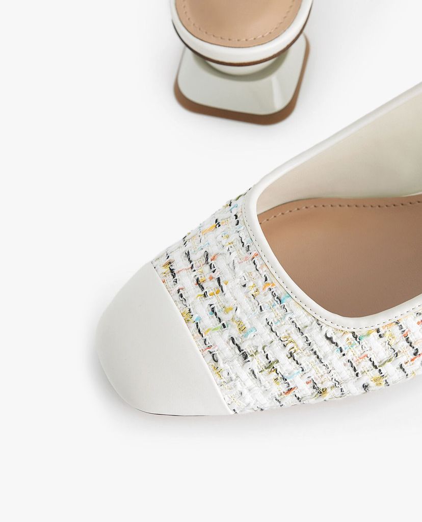 PEDRO - Giày cao gót mũi tròn Leather Slingback
