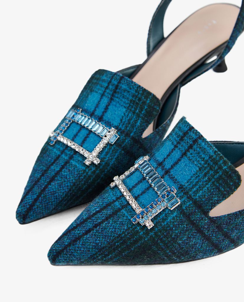 PEDRO - Giày cao gót mũi nhọn Gem Embellished Slingback