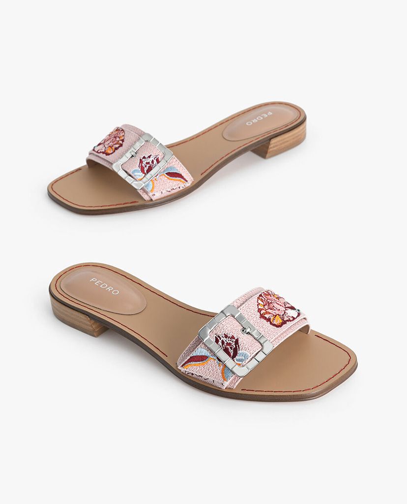 PEDRO - Giày sandals nữ quai ngang Casual Buckle